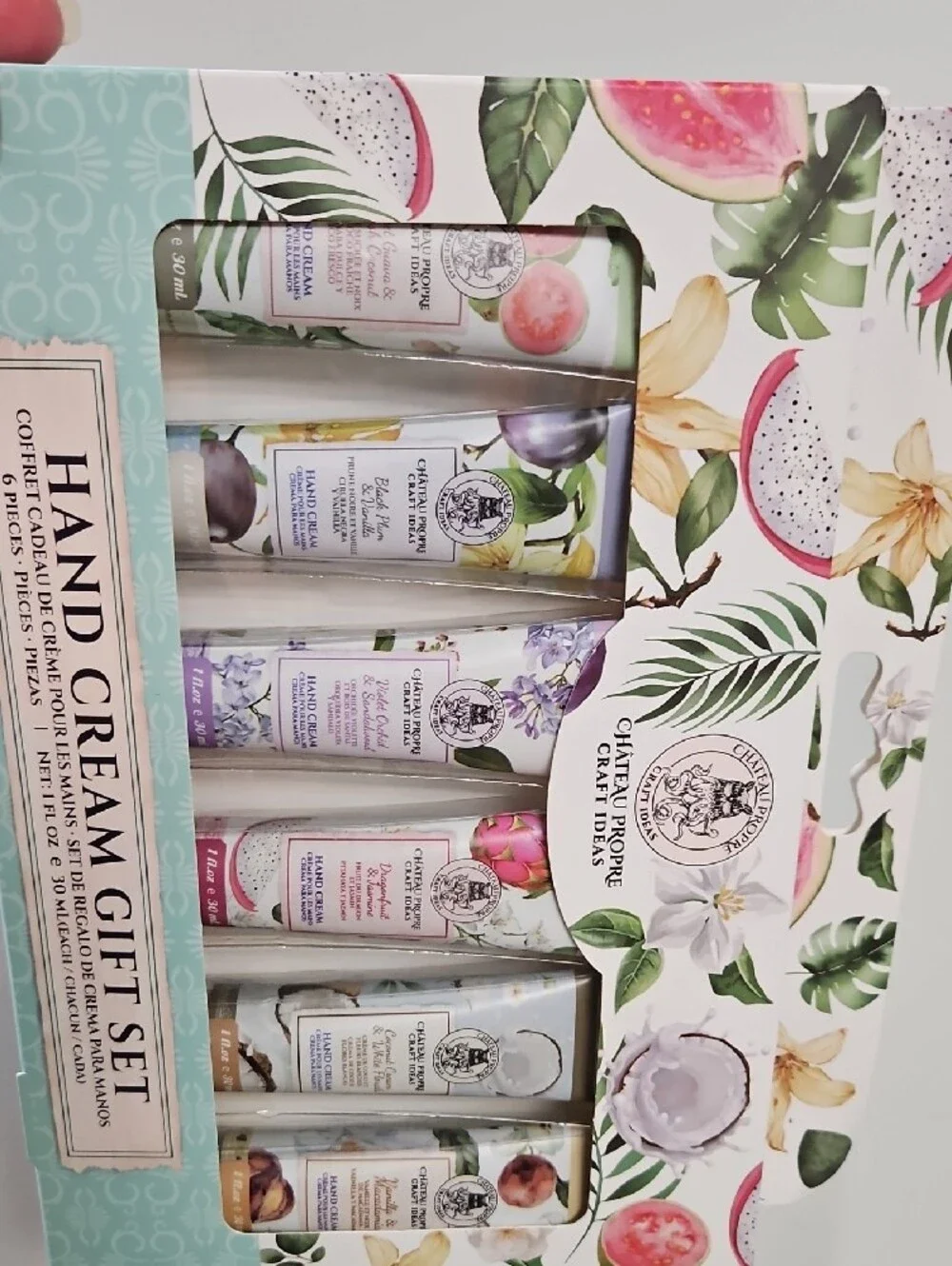 Chateau Floral Hand Cream Gift Set – White, Green, Pink, Purple, Cream